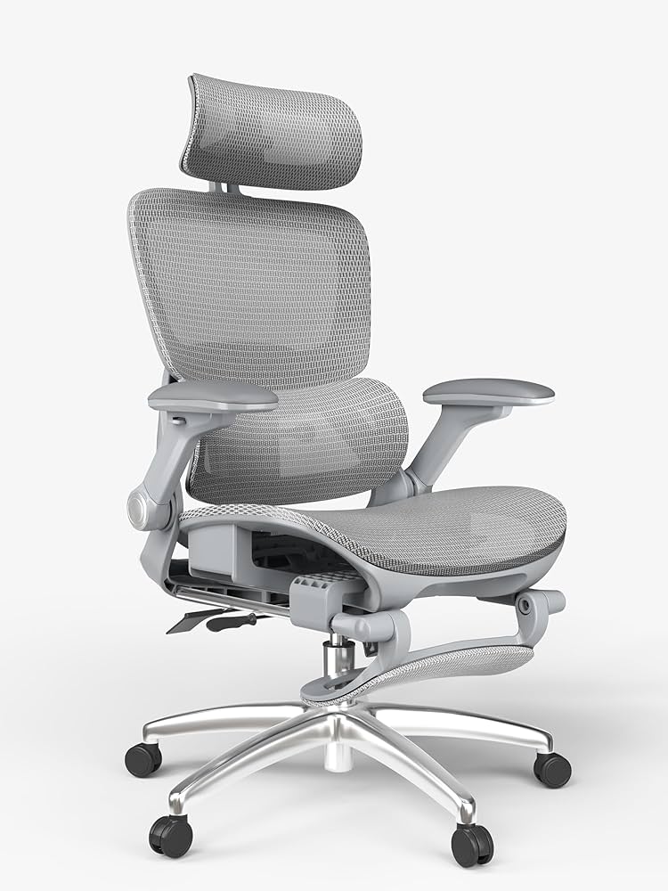 グレー オリジナル設計 オフィスチェア メッシュ ハイバック ロッキング グレー オリジナル設計 オフィスチェア メッシュ ハイバック